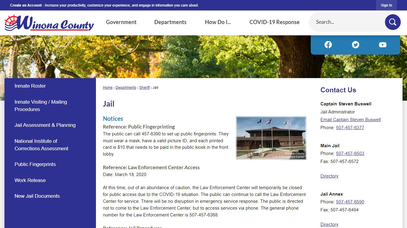 Jail | Winona County, MN